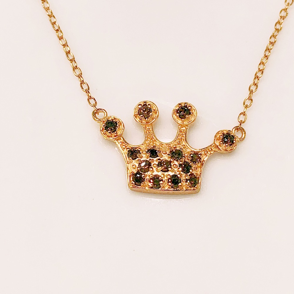 Cable Chain with Swarovski Elements Crown